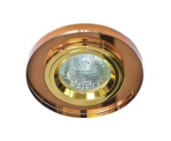 Встраиваемый светильник Feron 8060-2 коричневый золото
